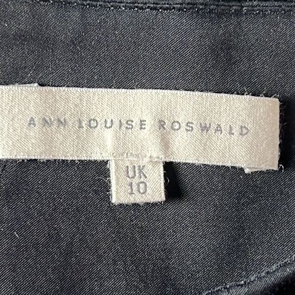 Ann Louise Roswald Cotton Blend Black Knee Length Skirt - Picture 8 of 12